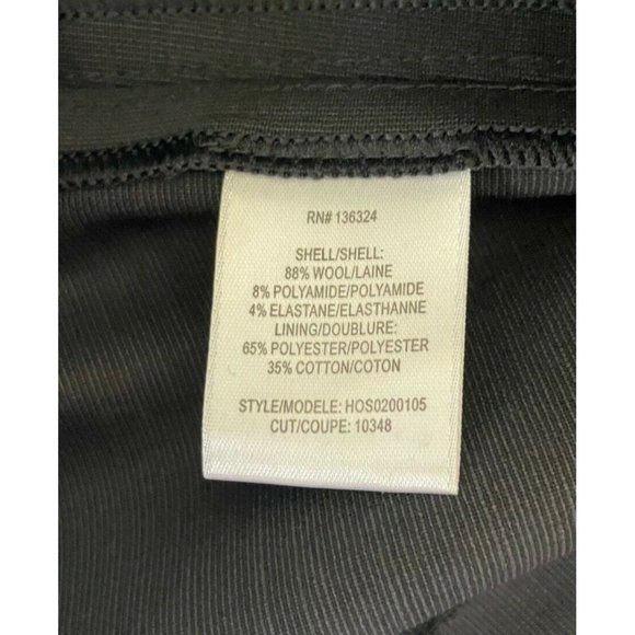 Halston Heritage Charcoal Gray Wool Career Classic Wide Leg Pants Size 12 NEW - Picture 7 of 10